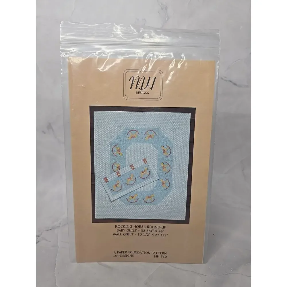 2008 MH Designs Rocking Horse Round Up Baby or Wall Quilt Pattern
